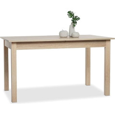 Finori Coburg 001283 Rough-Sawn Oak 120 x 70 cm Table Dining Room Table Kitchen Table