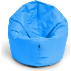 Bubibag Bean Bag, 2-in-1 Function Seat Cushion with EPS Polystyrene Filling, 32 Colours, Floor Cushion, Armchair, Sofa (125 cm, Royal Blue)
