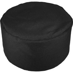 Chilly Pilley Stool Bean Bag Stool Bean Bag Seat Box with EPS Filling Seat Cushion Round for Children and Adults Many Colours to Choose From (Black)