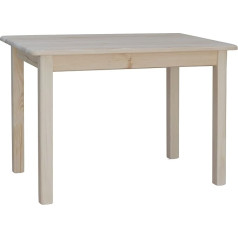K Koma koma Dining Table Kitchen Table Solid Pine Restaurant 60 x 120 cm Untreated