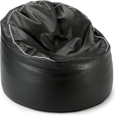 Sitting Point Magma-Heimtex Original Knauf Tube Cosy 2829001 Bean Bag 85 x 75 cm Round 270 L Polystyrene Filling Black