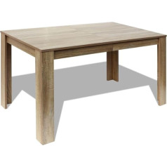 Vidaxl Esstisch Eiche Esszimmertisch Esszimmer Küchentisch Speisetisch Tisch