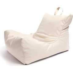 Ecopuf Flavio Bean Bag Chair with Filling Chaise Longue Indoor and Outdoor Bean Bag Made of Polyester Bean Bags for Relaxed Sitting and Lying Down Bean Bag Chair with Bag and Handle 80 x 50 x 60 cm