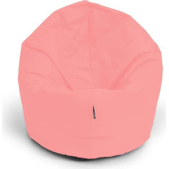 Bubibag Bean Bag, 2-in-1 Function Seat Cushion with EPS Polystyrene Filling, 32 Colours, Floor Cushion, Armchair, Sofa (145 cm, Powder Pink)