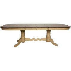 Sunset Trading Brook Extendable Dining Table with 2 Bases