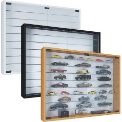 VCM Mandosa Wooden Glass Hanging Display Case Collectible Decorative Collector Display Case XXL Beech