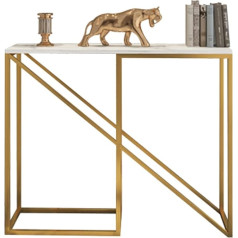 Couchtisch für den Eingangsbereich, Konsole, Sofa, Couchtisch, Marmor-Konsolentisch, Wandtisch mit schmalem Tisch für Wohnzimmer (Größe: 60 x 30 x 80 cm)