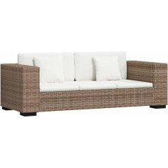 Vidaxl Sofa Set 8-Piece Rattan 3-Seater Couch Lounge Sofa Home Furniture Office Furniture Real
