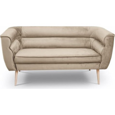 Bettso -MG 2210 2-Seater Scandinavian Design Collection, Wooden Feet, Couch Set, Sofa Set, Upholstered Sofa - Living Room MARO 2 (Walnut (MG 2210))