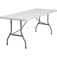 Flash Furniture Flash Möbel 76,2 cm W x 182,9 cm L Granit weiß Kunststoff Klapptisch