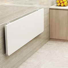 White Wall Mounted Folding Table, Right Angle Floating Table, Computer Table Trestle, Kitchen Dining Table, Kids Desk, Workbench, Maximum Load 80kg (100 x 40/39 x 16