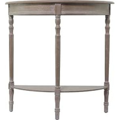 Deco 79 Traditioneller Kiefernholz Konsolentisch, Holz, Taupe, 32