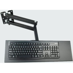 Sleeve Folding Table Wall Mounted Keyboard Tray 600x185mm Standing Working Keyboard Holder Long Arm Hopeful