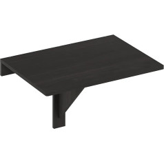 Furinno Hermite Folding Table for Wall Mounting, Wood, Espresso, One Size