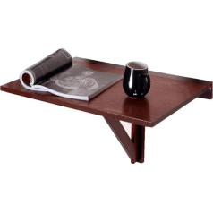 Temkin Schwimmende Wandregale Wandmontierter Drop-Leaf-Klapptisch Schott-Computertisch Multifunktions-Esstisch Holz, 3 Farben/Weiß/60 * 40 * 32 cm