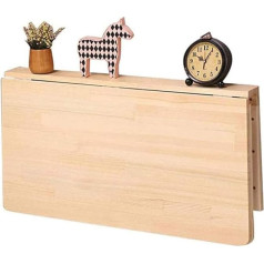 Wandtisch, klappbare Esstische aus Holz, klappbare Werkbank, Arbeitstisch für Kinder, Premium-Holzplatte, kompakter Ständer, 1–120 x 50 cm