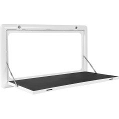 Chbmz Wall Folding Table, Wall Mounted Folding Table, Lockable Table for Camping and Picnic, Computer Workstation, Ideal for Motorhomes and Motorhomes (Colour : A)