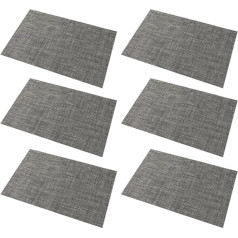 Fubdnefvo Tischsets-Set mit 6 Waschbaren, Abwischbaren Tischsets für Den Küchentisch, Hitzebeständige, rutschfeste Tischsets-B, Einfache Installation