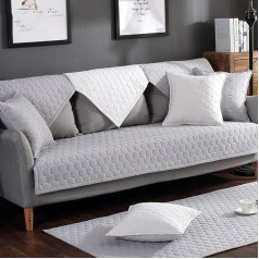 YANGYAYA Solid Colour Sofa Blankets, Multi-Size Plush Sofa Cover, Waterproof, Non-Slip, Thick Couch Sofa Cushion, Decoration, Furniture Protector, Sectional Doors, A, 90 x 160 cm (35 x 63 inches), 1 Piece