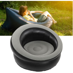 Mokernali Inflatable Camping Armchair, Inflatable Sofa Outdoor, 78 x 75 cm, with Velvet Surface, Simple Inflatable Chair Made of PVC, Easy to Carry, for Living Room, Bedroom, Reading Room