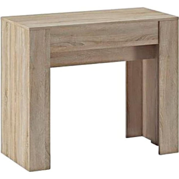 Skraut Home Extendable Wooden Console Table Beech Wood 78 x 90 x 50 cm