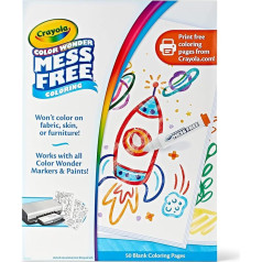 Crayola Color Wonder Mess Free Blank Coloring Pages 50 Printable Page Refill