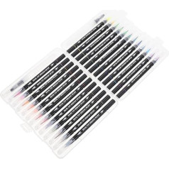 VILLCASE 96 Stk Doppelseitiger Aquarellstift Whiteboard-stifte Filzstifte Aquarell-pinselstifte Kunstmalwerkzeuge Bleistift Zweifarbige Markierungen Farbmarker Kind Bürste Plastik Spitz