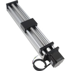 Befenybay 300mm Effective Traverse Length Double Optical Axis Guide Ball Screw SFU1605 with NEMA23 Stepper Motor for DIY CNC Router Parts X Y Z Linear Table Actuator and 3D Printer
