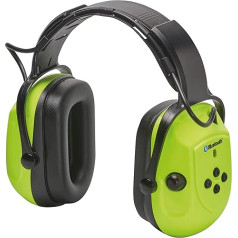 Gebol Ear Protectors Professional Bluetooth | Comfortable Calling and Listening to Music | Microphone with Noise Reduction | for Men and Women | Universal Size | Neon Green, Black | Pack of 1