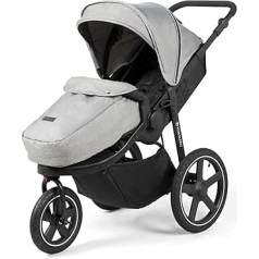 Ickle Bubba Venus Max Jogger Pushchair I-Size Travel System with Isofix Base (Stratus) - Space Grey