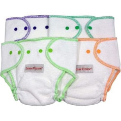 ImseVimse Babywindel OneSize mit Druckknöpfen kbA-Frottee, 4 Stück, OneSize newborn, 2 - 5kg