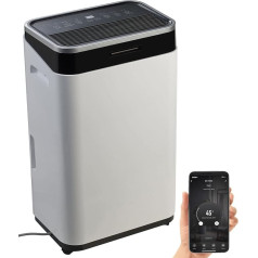 Sichler Haushaltsgeräte Room Dehumidifier: Smart WiFi Dehumidifier with Timer and App, 25 Litres/Day (Dehumidifier, Construction Dryer, Dehumidifier with Sensor, Digital)