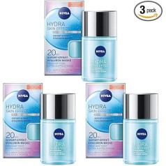 NIVEA Hydra Skin Effect 20 Seconds Instant Effect Hyaluronic Mask, 100 ml, Face Mask for Preparation for Day and Night Care, Mask with Pure Hyaluronic [HA] (Pack of 3)