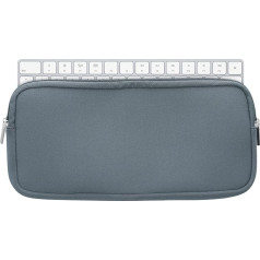 kwmobile Keyboard Case Compatible with Apple Magic Keyboard - Neoprene Protective Case for Keyboard - Neoprene Case for Keyboard - Blue Grey