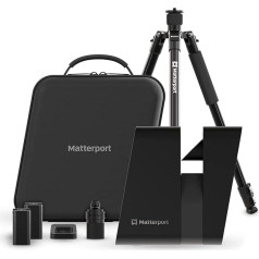 Matterport Pro3 Performance Kit 3D Lidar Scanner Digital Camera for Creating Professional Virtual 3D Tour Experiences with 360 Degree Views and 4K Photography for Indoor and Outdoor Use