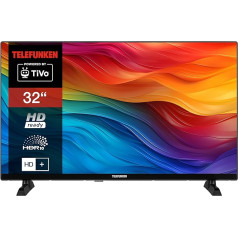 Telefunken 32 Inch TV/TiVo Smart TV (HD-Ready, HDR, HD+, 6 Months Including Triple Tuner) XH32TO750S