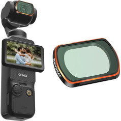 REYGEAK Black Mist Diffusion Filter for DJI Osmo Pocket 3, Black Lightweight Diffusion Filter, Dreamy Soft Focus Effect Filter with Multi-Nano Coating Soft Filter for DJI Osmo Pocket 3