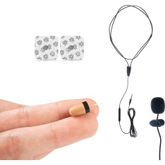 CooMax Spion Kopfhörer Kabellos VIP Pro Unsichtbare Kopfhörer mit Mikrofon Handy für Prüfung - Mini Spionage Ohrhörer Headset für Spicker Spy Earpiece In Ear (Spion Kopfhörer VIP Pro Mini + Mikrofon)