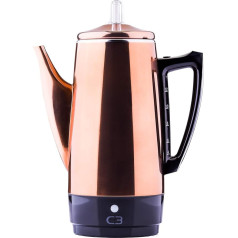 C3 30-33657 Basic Percolator, 850, Stainless Steel, Copper