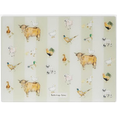 Cooksmart British Design Glass Worktop Saver | Glass Worktop Saver for Kitchen with Beautiful Designs | Kitchen Worktop Protector for All Types of Kitchens - Buttercup Farm