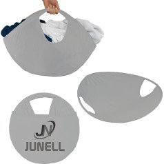 JuNell WäscheBeamer Popup Laundry Basket Foldable Innovative Foldable for Laundry Transport Easy to Use Laundry Bag Foldable for Convenient and Safe Transport Laundry Basket (Light Grey)