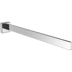 EMCO Cue Single Arm Wall Mounted Rigid Metal Towel Rail High Quality Bath Towel Holder Chrome