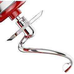 GVODE Spiral Dough Hook for Kitchenaid Stand Stirrer, K45DH Dough Hook for 4.5-5 QT Tilting Head Stand Mixer, Stainless Steel Dough Attachment, Efficient Kneading for Bread, Pizza, Dishwasher Safe