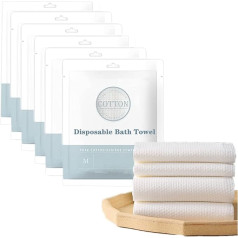 6 Pack Disposable Bath Towels Shower Bath Large Towels Body Towel for Hiking Camping Backpack Cycling Bike Road Trip 140x70cm