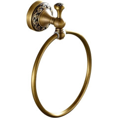 Casewind Towel Hook Brass Coat Hook Antique Towel Holder Vintage Wall Mounted Retro Style Nostalgia with Drilling for Kitchen