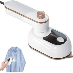 Aoreun Mini Steam Iron, Portable Travel Iron, Handheld Ironing Machine, Wet and Dry, Foldable Rotating Iron, Lightweight with 50 ml Water Tank for Everyday Use and Travel