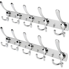 WYCTIN SUS 304 Stainless Steel Self Adhesive Hooks for Kitchen, Bathroom, Toilet, Cabinets, Waterproof and Rustproof (Pack of 4)