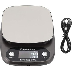 Electronic Scales, Multifunctional LCD Digital Scales for Food Scales 5 kg / 0.1 g Weight Grams and Ounces for Cooking and Baking in the Kitchen