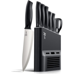 6 Piece Kitchen Knife Set with Ergonomic Handle and High Carbon Stainless Steel