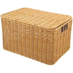 Alipis Boxes Storage Basket, Woven Basket, Toy Container, Laundry Basket, Wicker Basket, Storage Baskets with Lid